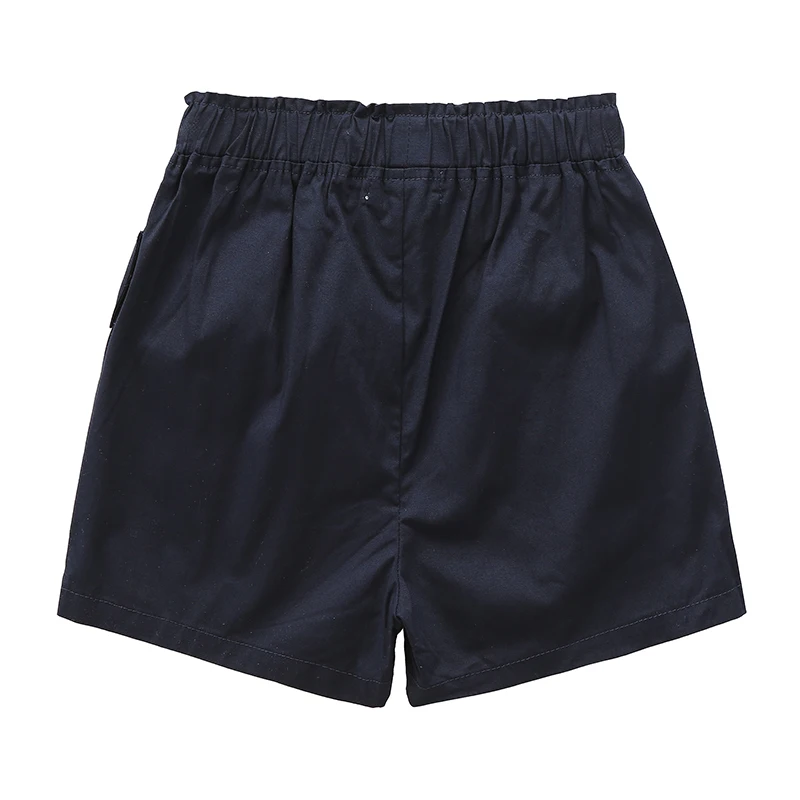 Летние шорты для активного отдыха для девочек; Детские повседневные Хлопковые Штаны с эластичной резинкой на талии; Детские пляжные штаны для малышей; однотонная одежда для маленьких девочек