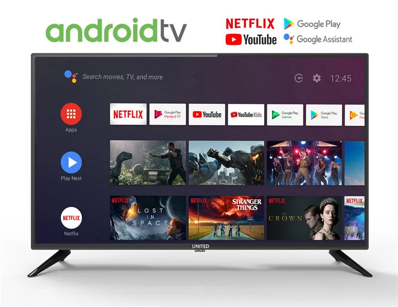 Android 9 0 UNITED 32 inch TV HD Google TV Voice Control 32 Smart TV WiFi