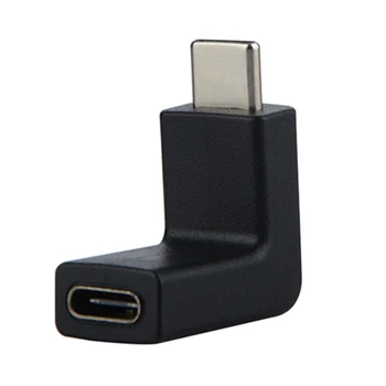 

90 Degree Angle Converter Adapter USB 3.1 Type C Male To Female USB-C Converter Adapter 10 Gbps high-speed transmission