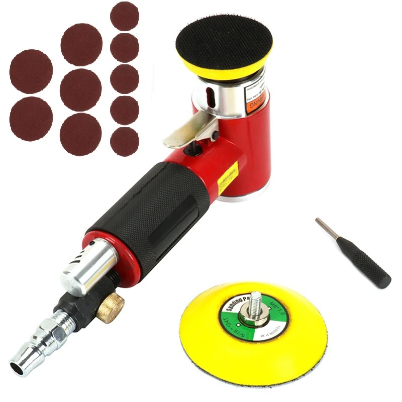 

ABSF 2 Inch 3 Inch Mini Air Sander Kit Pad Eccentric Orbital Dual Action Pneumatic Polisher Polishing Buffing Tools For Auto Bod