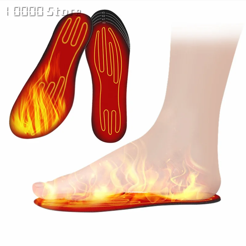 USB Heated Shoe Insoles Feet Warm Sock Pad Mat Electrically Heating Insoles Washable Warm Thermal Unisex
