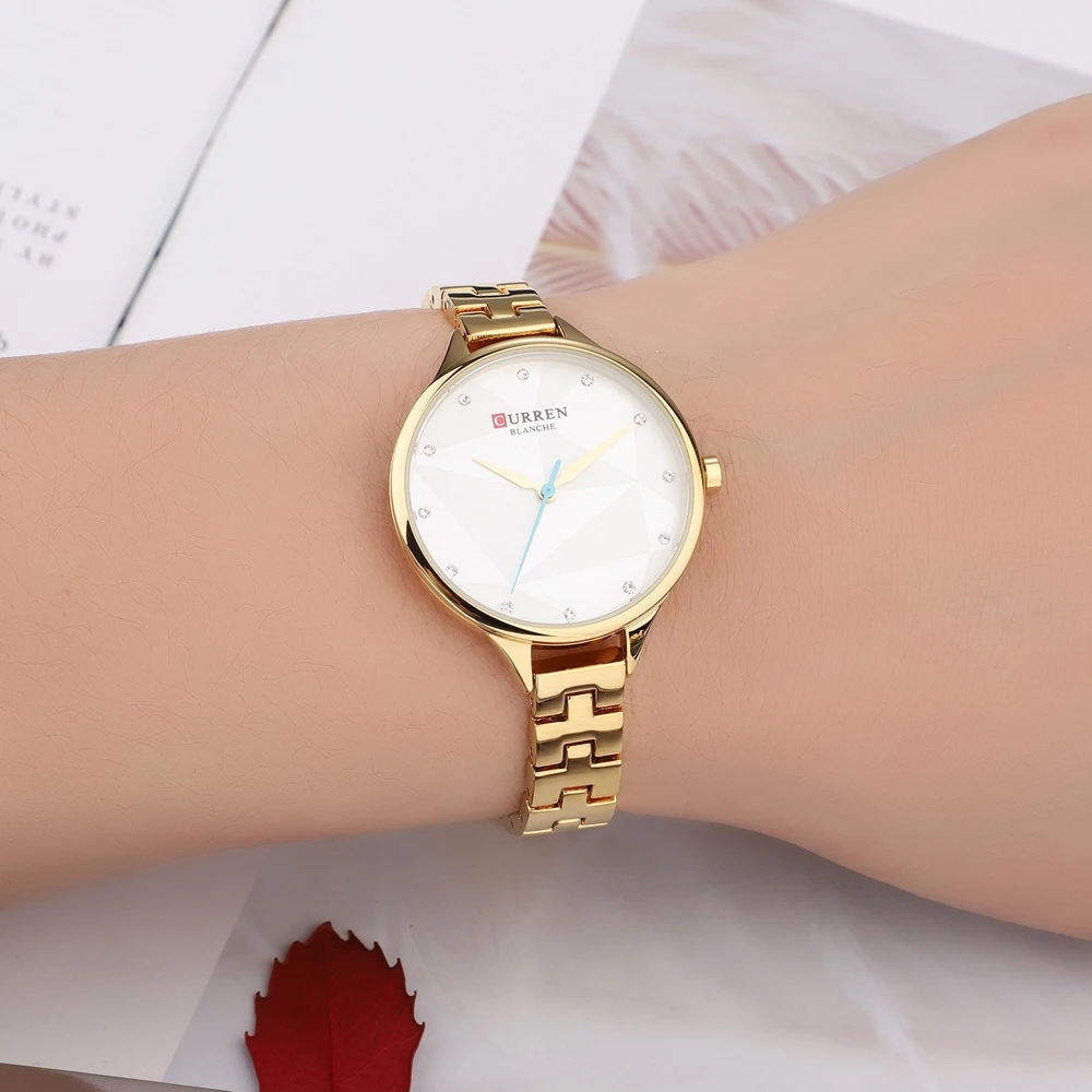 CURREN Gold Watch Women Watches Ladies Creative Steel Women's Bracelet Watches Female Clock Relogio Feminino Montre Femme 2019 drop shipping (24)