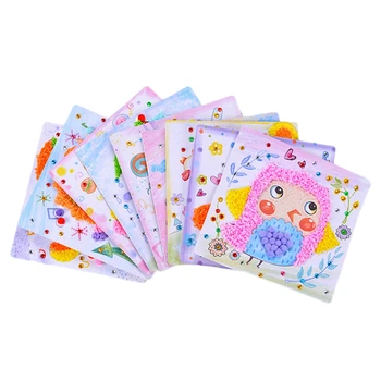 

Children Sticky Paper Painting 3D DIY Handmade Art Craft Sticky Painting Educational Stickers Game Kids Gift