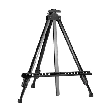 

Black Telescopic Painting Tripod Stand Painting Easel Tripod Sketching Easel Tripod Portable Displaying Bracket Outdoor Drawing