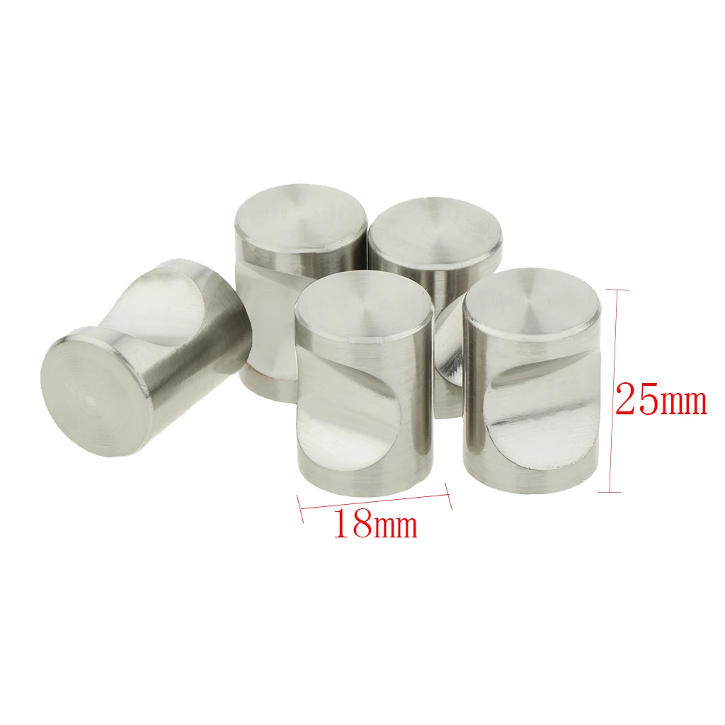 25x18mm 5pack Cylindroid Drawer Pull Handle Door Cabinet Knobs Nickel Hardware Knobs Furniture Round Handle Pull Knobs 