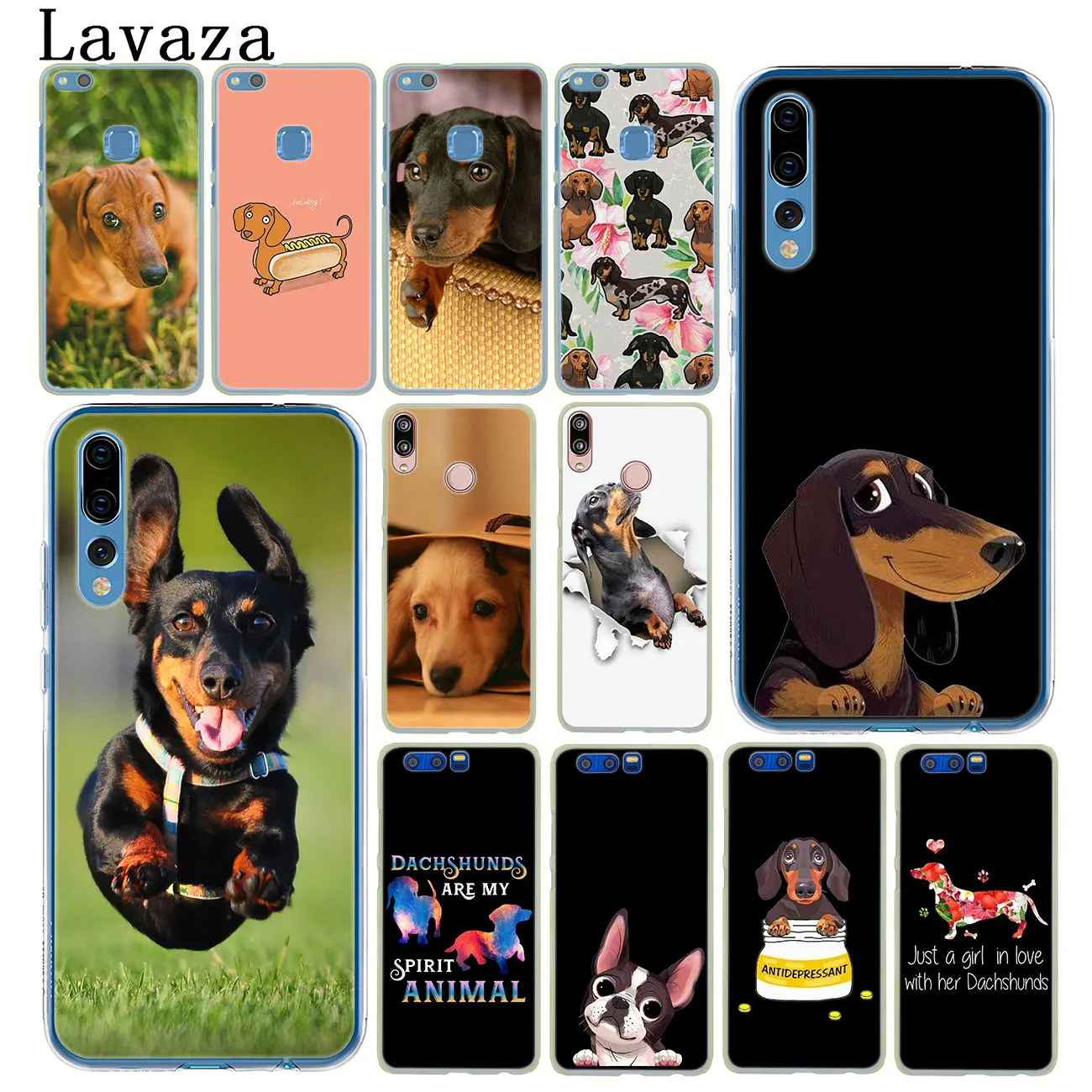 Милый чехол для телефона Lavaza Dachshund dog Для Huawei P30 P20 Pro P9 P10 Plus P8 Lite Mini 2016 2017 P smart Z 2019 |