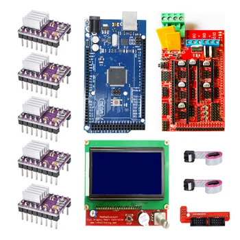 

CNC 3D Printer Kit for Arduino Mega 2560 R3 + RAMPS 1.4 + LCD 2004 +A4988 Stepper Driver
