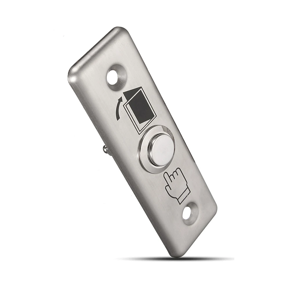 10 PCS Small Aluminium Alloy Door Access Button Emergency Alarm Push Button Auto Restoration Panic Alarm Release