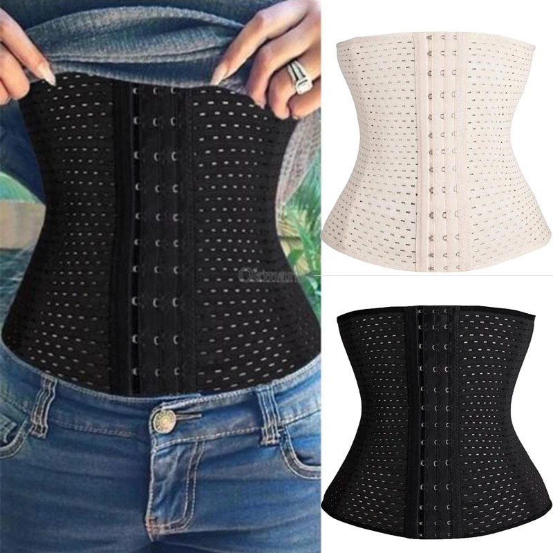 

Women Waist Trainer Latex Cincher Girdles Shapewear Slimming Belt Body Shaper Fitness Corset Sheath Plus Size XXL