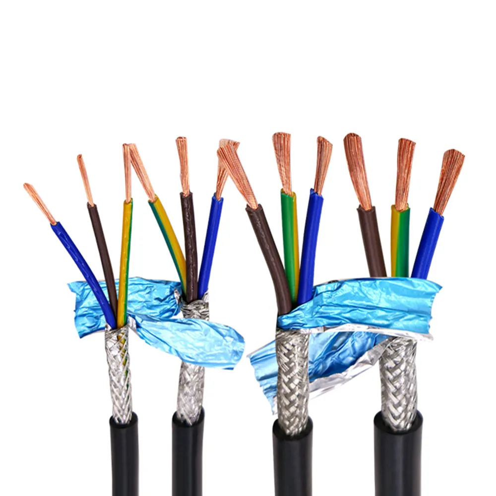 Multi-core shielded cable RVVP17AWG 1.0mm2 3 4 5 6 8 10 12 14 16 20 24 core anti-interference control signal wire