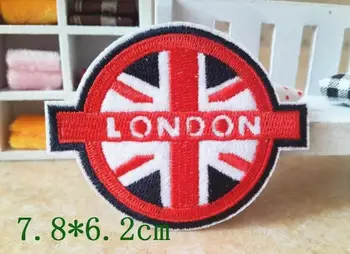 

100pcs/lot Round Small Badge Embroidery Patches Letter Iron Applique Clothing Decoration Sewing Accessories