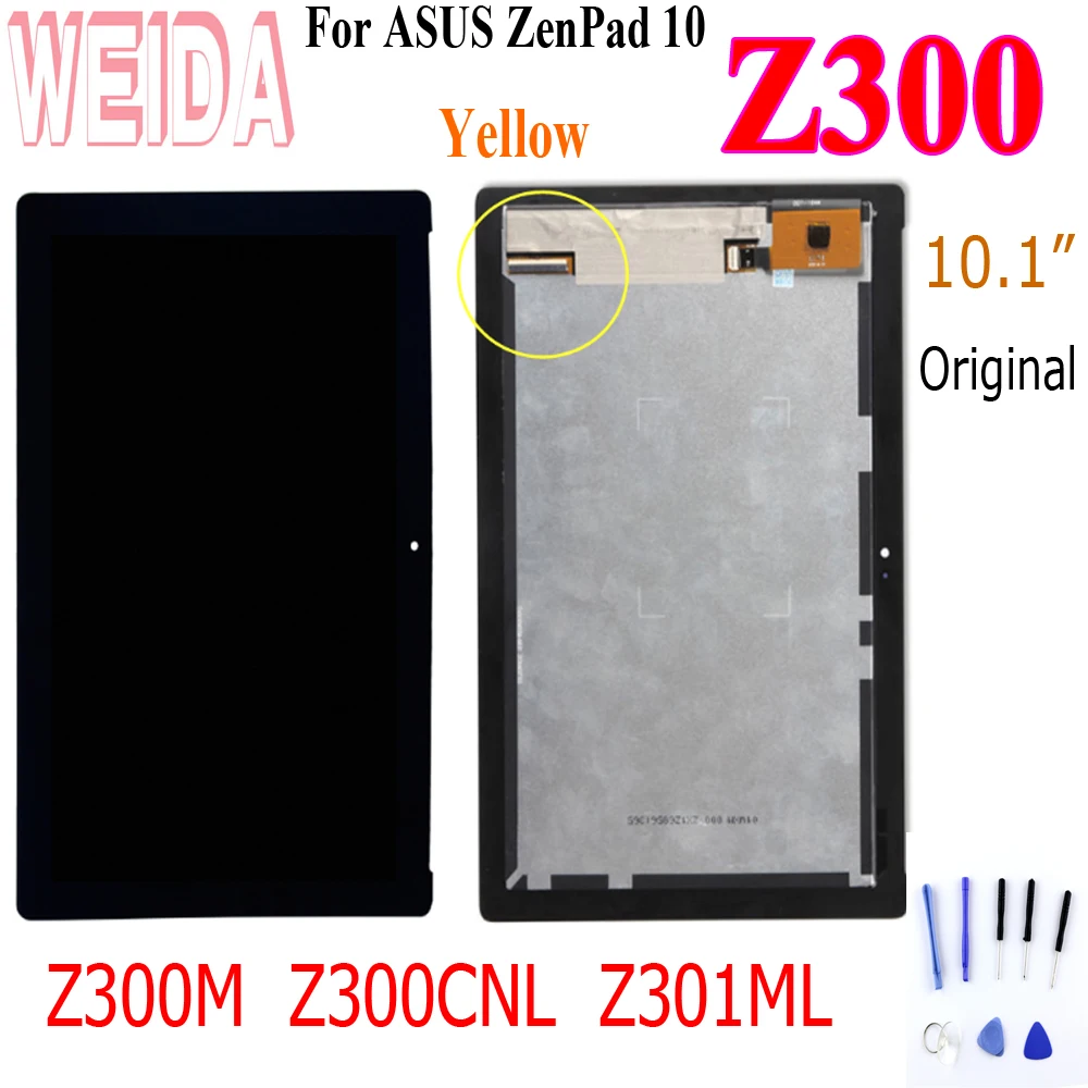 

10.1"For Asus Zenpad Z300M P00C Z301ML Z301MFL P00L Z300CNL P01T New LCD Display Touch Screen Assembly No Frame Digitizer