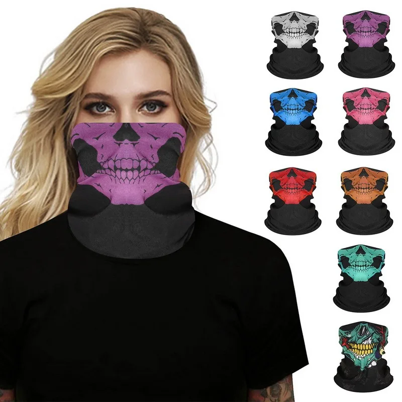Women Multination Balaclava Scarf Ride Bandanas Men Seamless Magic Headscarf Skull Half Face Mask Neck Hiking Scarves Masks Drop