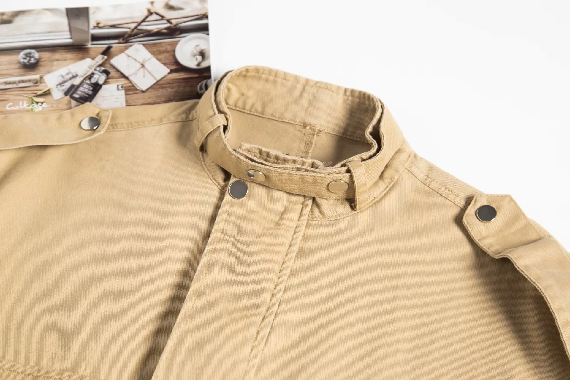 

2019 Autumn New Style Handsome Khaki Jacket Women's AliExpress Flash Jacket Short Jacket