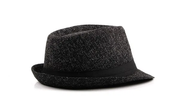 Autumn Winter Leopard Fedora Hat Men Women Imitation Woolen Top Felt Jazz Hats Godfather Sombrero Caps Gentleman Hat Sombrer