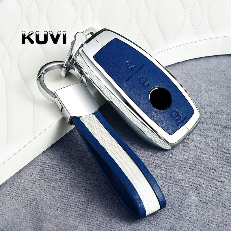 Чехол для автомобильного ключа с дистанционным управлением из сплава и кожи