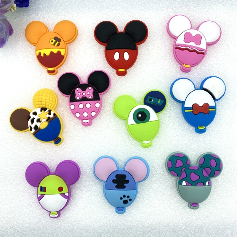 10 шт./лот CuteMickey персональный balloonrubber мультфильм flatback DIY бант для волос аксессуары