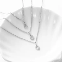 D Color Moissanite Diamond Tiny Letters Initial Pendant Necklace Real 925 Sterling Silver Simulated Diamond Moissanite For Women - Image 5