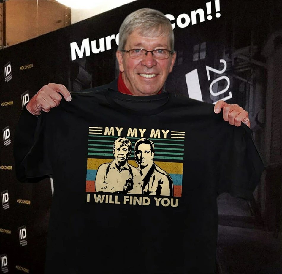 Joe Kenda и Carl Marino My I'll Find You Винтажная футболка модного размера плюс | Мужская