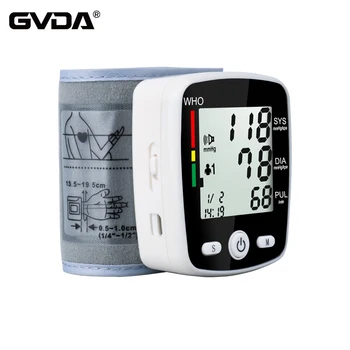 

Auto Wrist Blood Presure Meter Cuff Sphygmomanometer Monitor Heart Rate Pulse Portable ortable Tonometer BP Health Care Home use