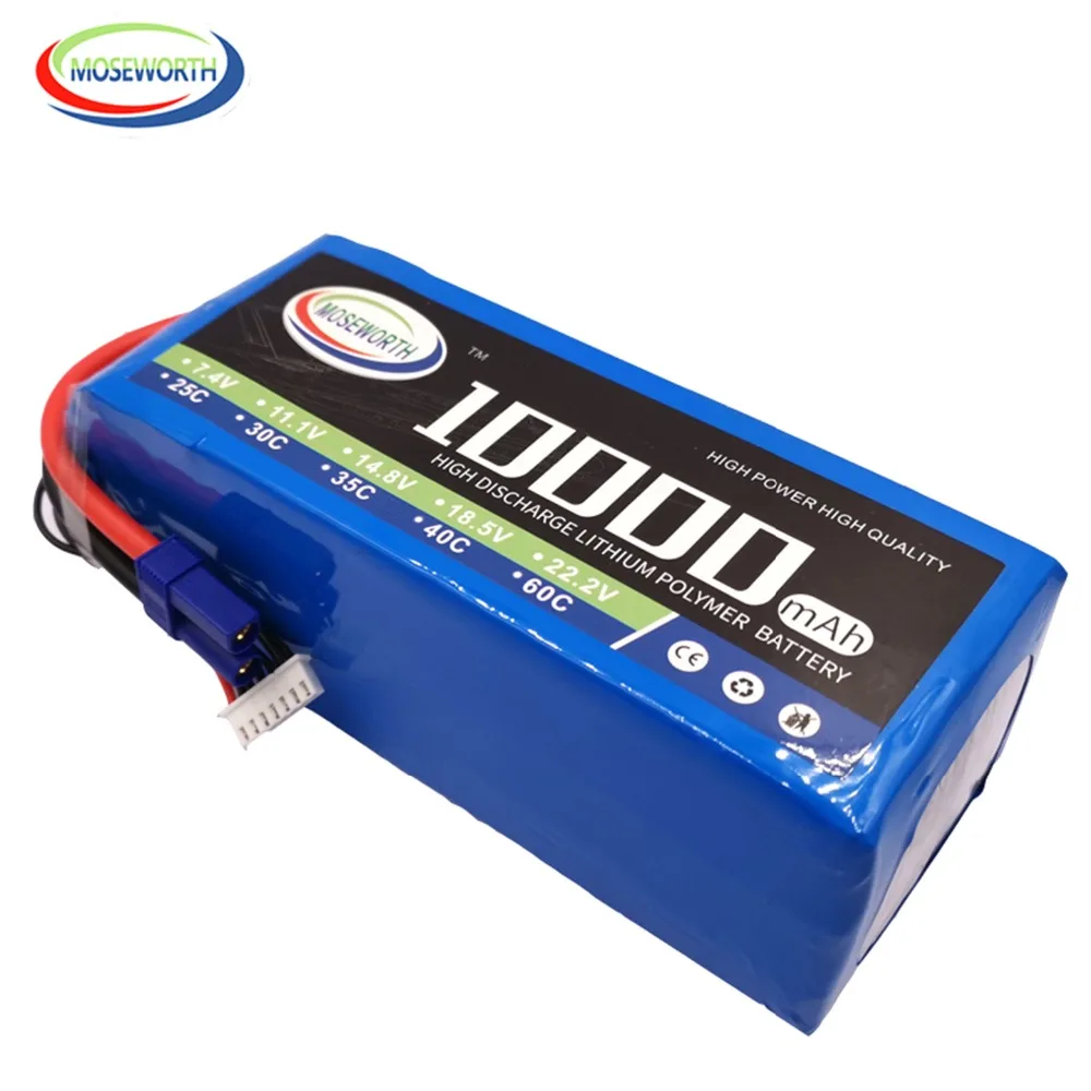 6S RC игрушки LiPo батарея 22,2 V 10000mAh 25C для радиоуправляемый самолет, Квадрокоптер автомобиль Лодка вертолет RC батареи LiPo 10Ah 22,2 V