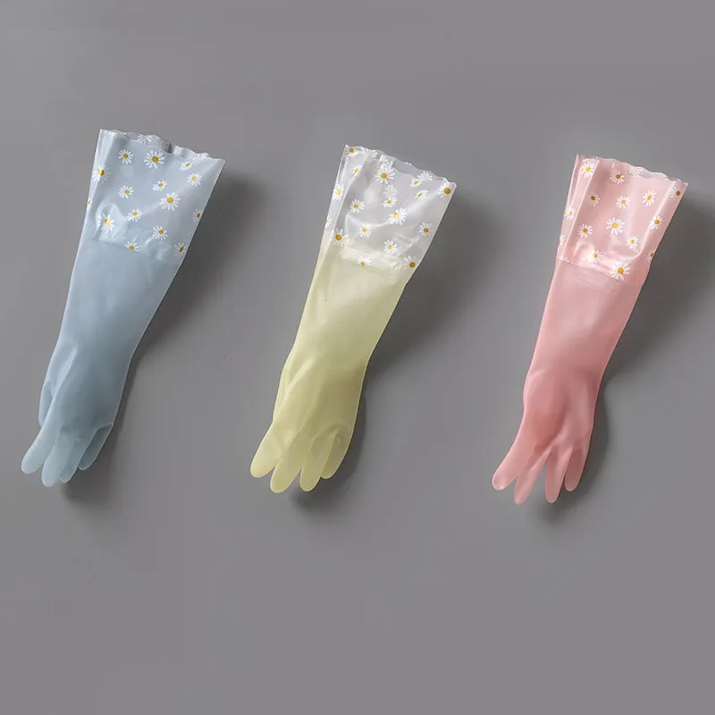 Kitchen Dishwashing Gloves Household Dish Washing Gloves Rubber Kitchen Cleaning Tools Bathroom Accessories