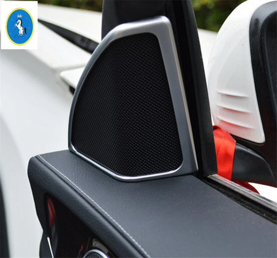 Yimaautotrim авто аксессуар внутренний столб стерео звук динамик аудио крышка отделка подходит для Mercedes Benz C Класс W205
