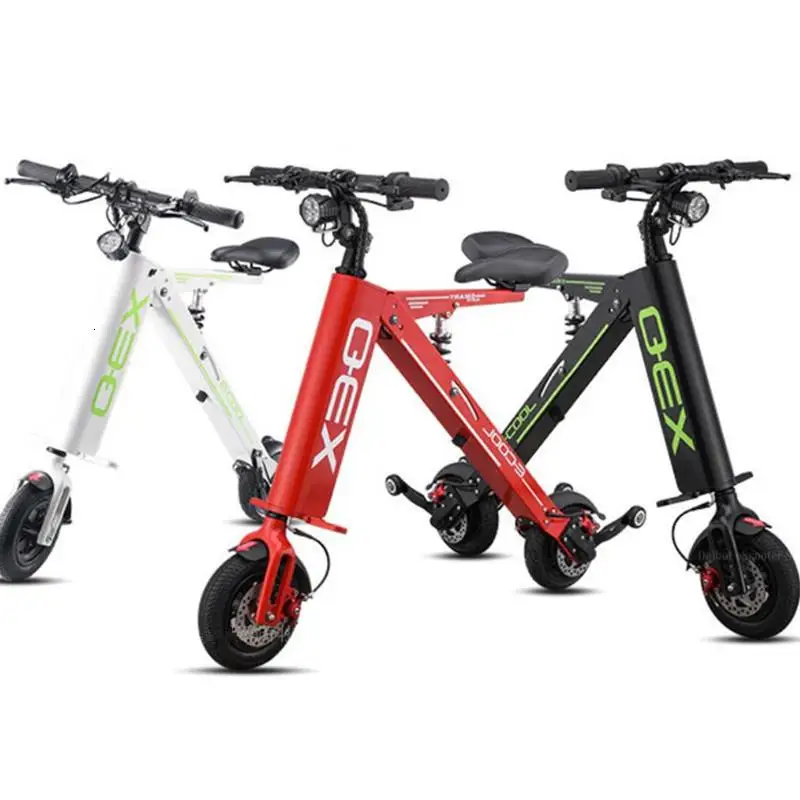 Foldable Electric Skateboard Two Wheels Electric Scooters 10 Inch 300W 36V Off Road Adult Lightweight Electric Scooter Bike
