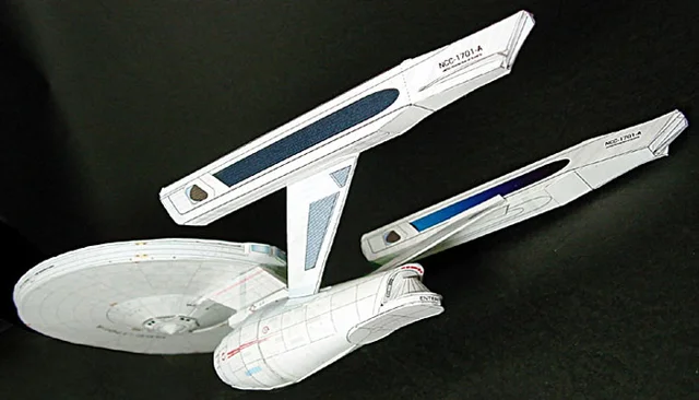 Star Trek U.S.S. Enterprise NCC-1701-A DIY Handcraft PAPER MODEL KIT Handmade Toy Puzzles 3