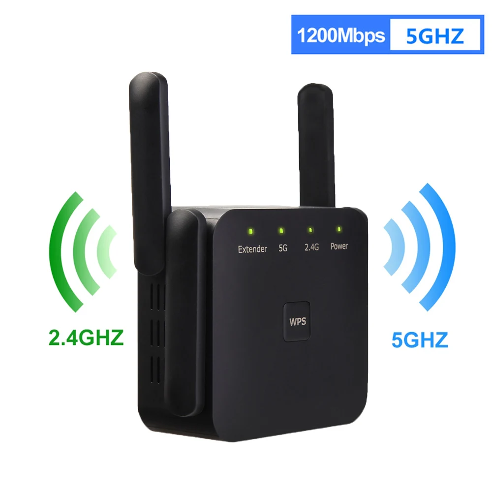 5G Беспроводной Wi-Fi ретранслятор усилитель 2 4 г Гц WiFi 300 Мбит/с 1200 Мбит/с) 5 ГГц