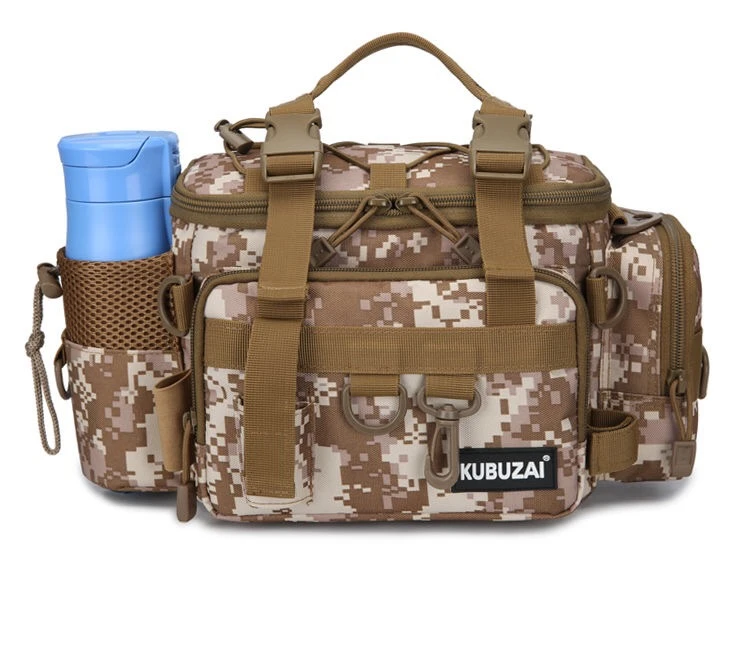 Сумка для рыболовных снастей многофункциональный большой водонепроницаемый спортивный рюкзак на одно плечо-сумка через плечо - Цвет: Camouflage-Y