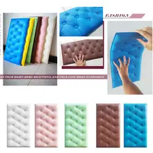 Мягкий мешок плитки стеновые панели 3D домашний декор кожаный стикер стены DIY пены водонепроницаемый самоклеющиеся обои детская комната 30*60 см