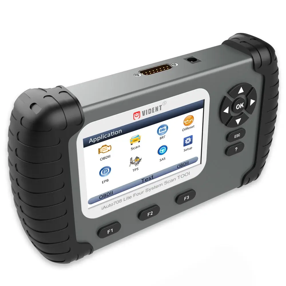 VIDENT iAuto708 Lite четыре системы сканирования инструмента (двигатель AT ABS SRS) и