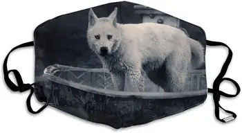 

Wolf Dust Mask, Reusable Washable Mouth Masks, Adjustable Warm Face Mask Unique Cover Filters Blocking Pollen Pollution