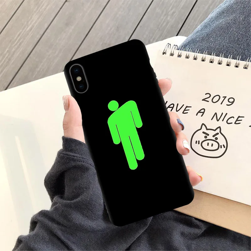 GYKZ Billie Eilish Rainbow Blohsh чехлы для телефонов с глазами океана для iPhone XS MAX XR X 7 8 6 6s Plus Мягкая силиконовая задняя крышка Coque Capa