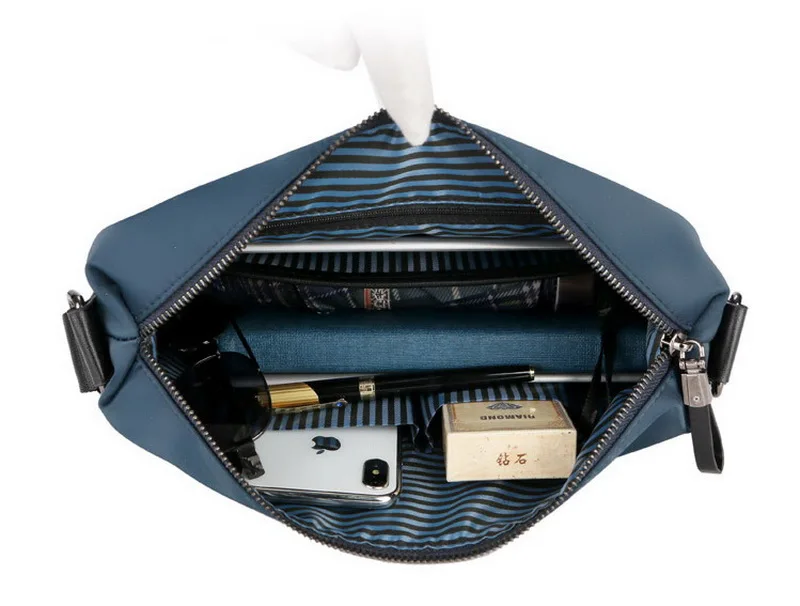 BelaBolso, Большая вместительная сумка-мессенджер, мужская сумка, Оксфорд, сумка на плечо, классическая сумка через плечо для мужчин, деловая сумка, мужская повседневная HMB672