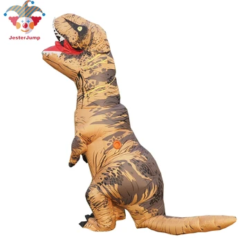

Inflatable Dinosaur Costume T-REX Halloween Jurassic World Cosplay Carnival Christmas Costumes For Men Blowup Party Fancy Dress