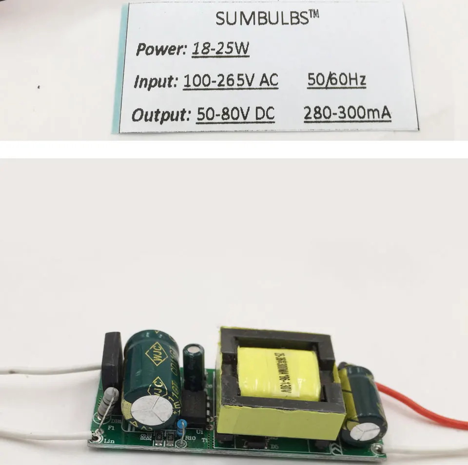 3W 5W 10W 15W 20W 25W 30W 35 Вт с драйвером постоянного тока для светодиода 100V 220V преобразователь переменного тока в постоянный Питание трансформатор доска 50/60hz