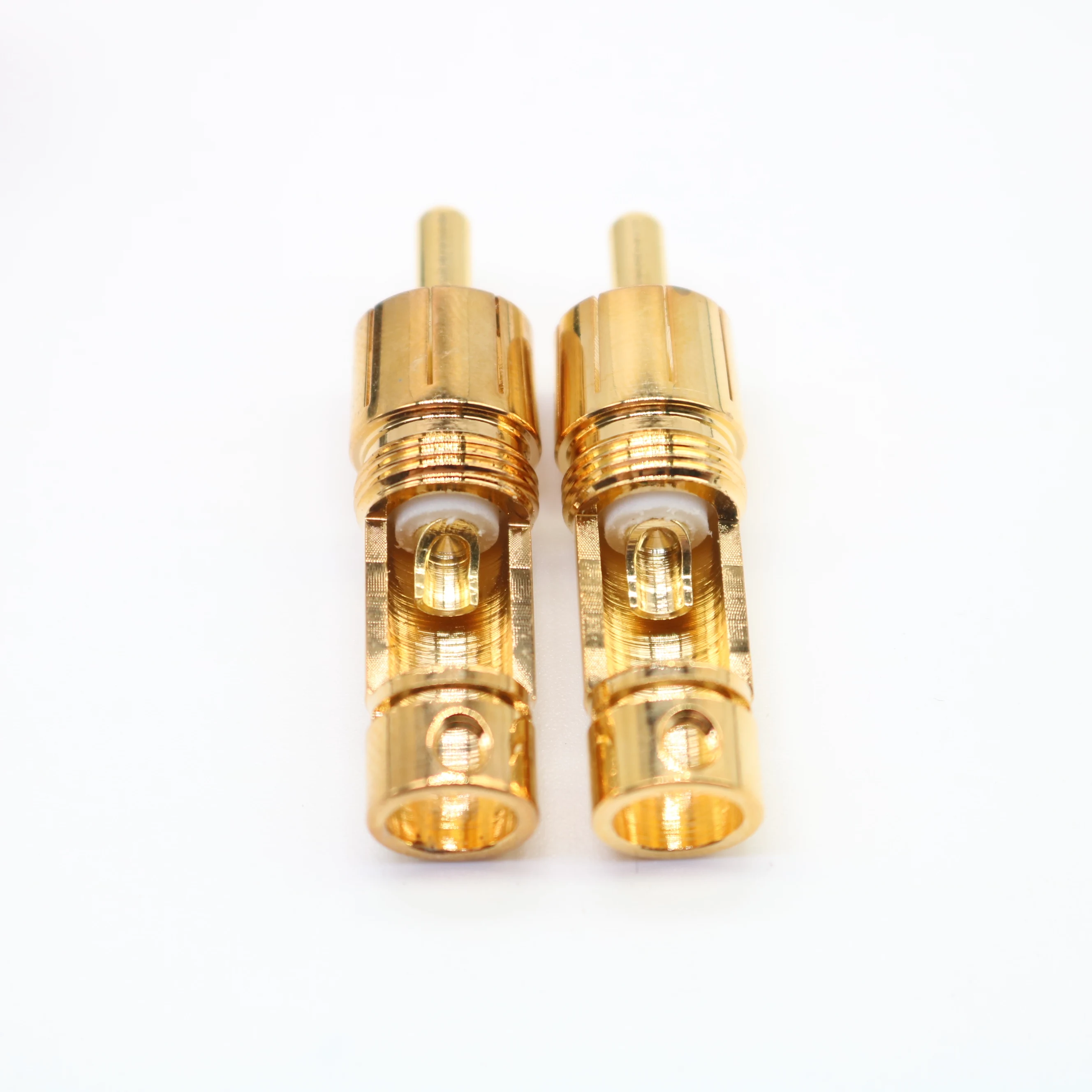 4 шт. DIY HIFI XSSH Аудио Видео кабель переменного тока 7 мм позолоченный разъем RCA
