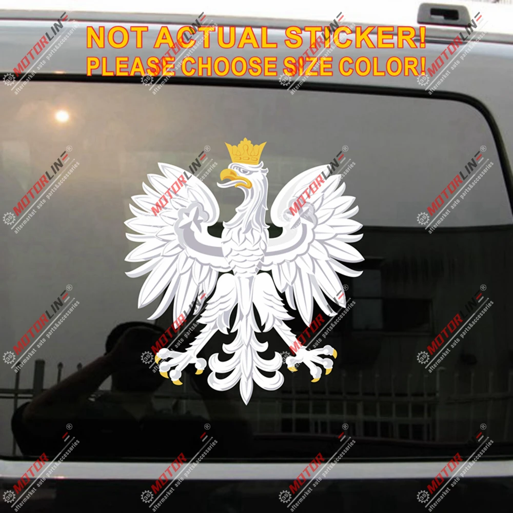 Poland Coat of arms Eagle Polska Herb Polski Decal Sticker Car Vinyl Reflective | Автомобили и мотоциклы