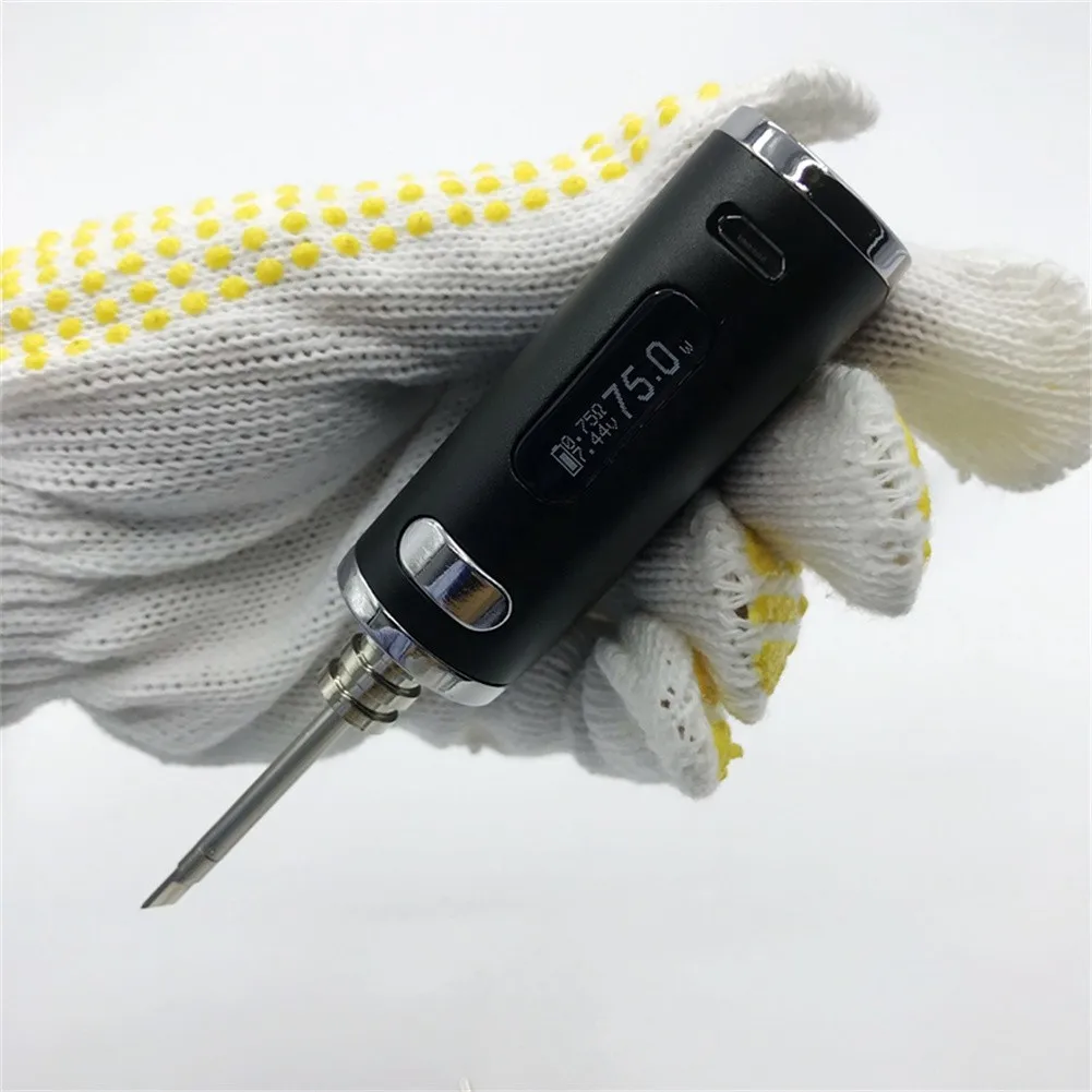 best soldering iron for electronics 8pcs/set Portable Rechargeable Battery Soldering Iron USB Handheld Wireless Welding Pen 1W-75W Cleaning Sponge 10g Welding Wire hot stapler plastic welder