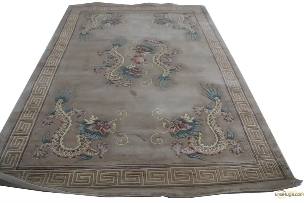 Savonnerie китайские шерстяные ковры французский пол около 6' X 9' ручной вязки толстый плюш Savonnerie 1303 485 gc85savyg28 savonnerie