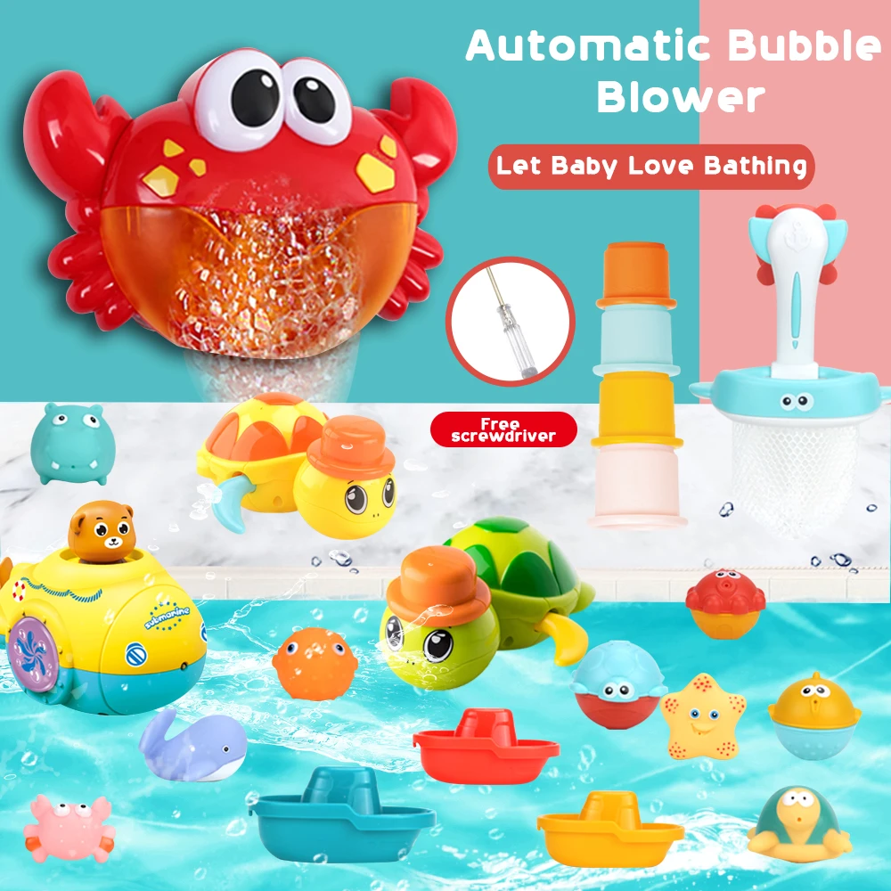Jouet De Bain D Exterieur Pour Bebe Grenouille Et Crabe Machine A Bulles Baignoire A Savon Jouets Pour Enfants Avec Musique Eau Aliexpress