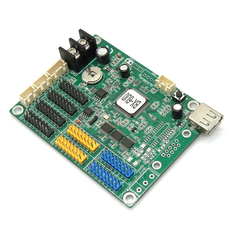 BX-6U0 карта контроля USB 256*64 пикселей асинхронный беспроводной u-диск светодиодный контроллер для одного, двойного, полноцветный P10, p3, p4, p5, p6