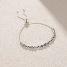 Настоящее серебро 925 пробы, красивый Ледниковый браслет для женщин, регулируемая цепочка, серебряные ювелирные изделия