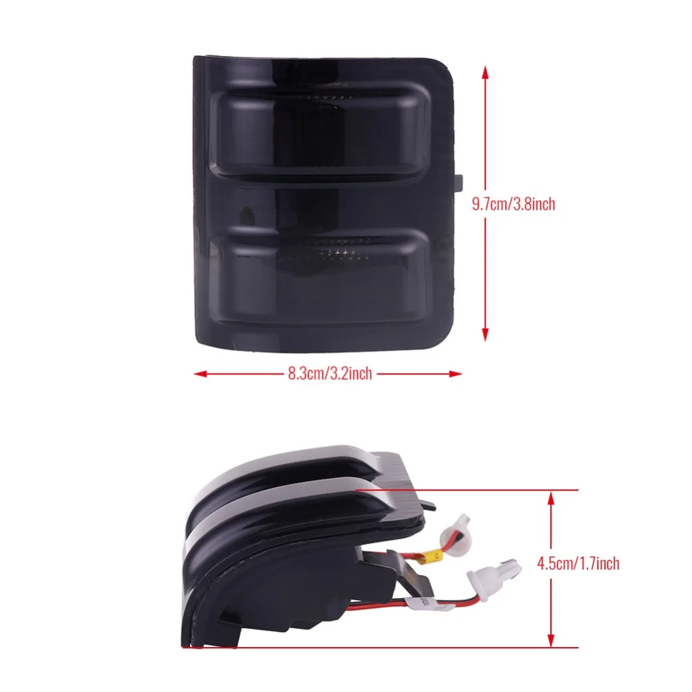 Nlpearl 2x автомобиль светильник в сборе для Ford Raptor F250 F350 F450 F550 F650 светодиодный указатель поворота бокового зеркала светильник s авто светодиодный DRL Дневной светильник