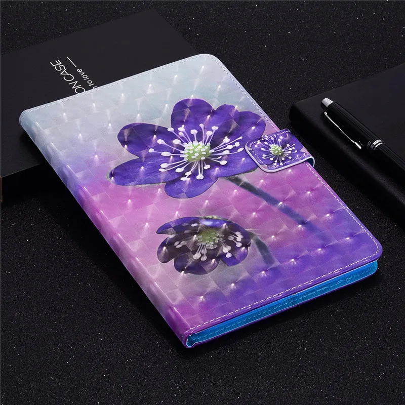 Для iPad чехол Обложка Мода 3D из разукрашенной кожи смарт-чехол для iPad 9,7 Air 1 2 5 6 5th 6th поколения Coque Fanda - Цвет: AS picture