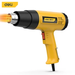 Deli – pistolet à Air chaud rapide, contrôle de la vitesse du vent, Film PVC, Film de décongélation pour voiture, outils électriques 