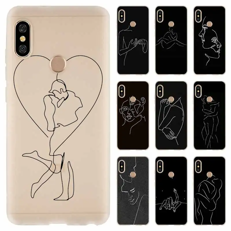 Модный мягкий ТПУ чехол для Coque Xiaomi Redmi 9a 8a 7a 6a 5a Note 9 8 7 6 5 Pro 8t y3 Минималистичная