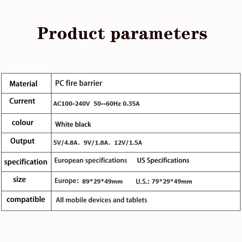 EU/US штекер Универсальный 5V2.4A USB настенный адаптер для путешествий Быстрая